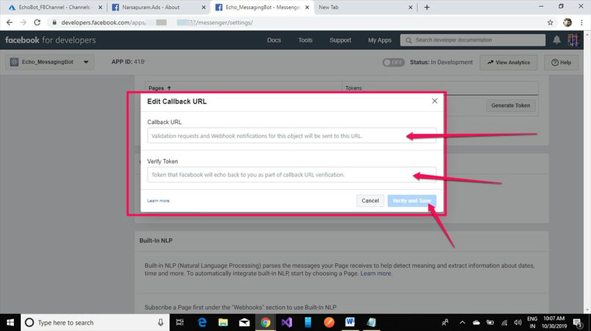 Enable webhooks integration